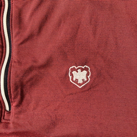 FootJoy 1/4 Zip Pullover Mens Size XL Golf Long Sleeve Activewear Red Logo Nylon - Picture 3 of 11